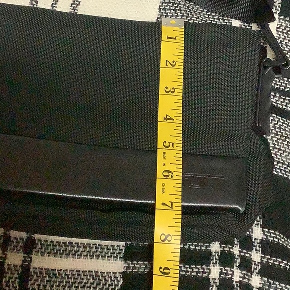 Tumi black leather & nylon crossbody bag - Picture 10 of 11